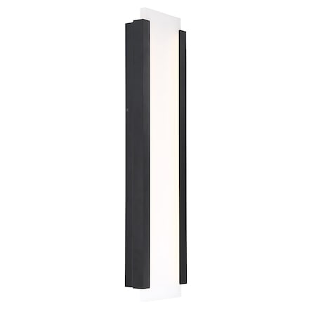 Dweled Fiction 26in LED Indoor and Outdoor Wall Light 3000K in Black WS-W119